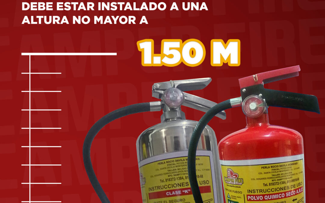 Altura Correcta para tu Extintor